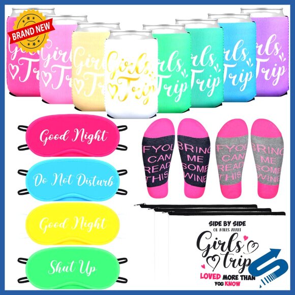 Multi-Item Party Favor Pack Travel Essentials Sleepwear Accessories Gift Set